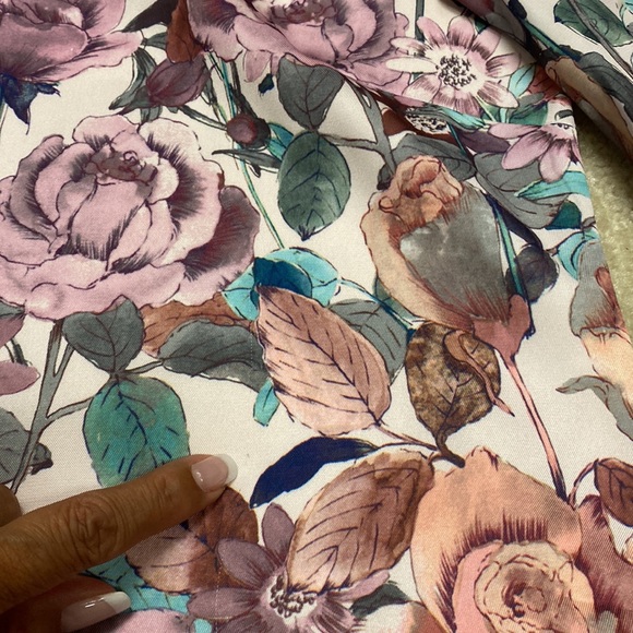 346 Brooks Brothers Pink Floral Long Sleeve Dress see photos as description EUC - Picture 13 of 17